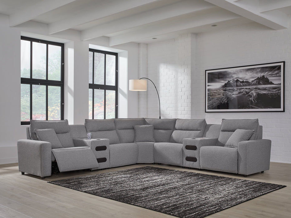 Modmax II Power Reclining Sectional with Audio Consoles - Peak Furniture (CO) 