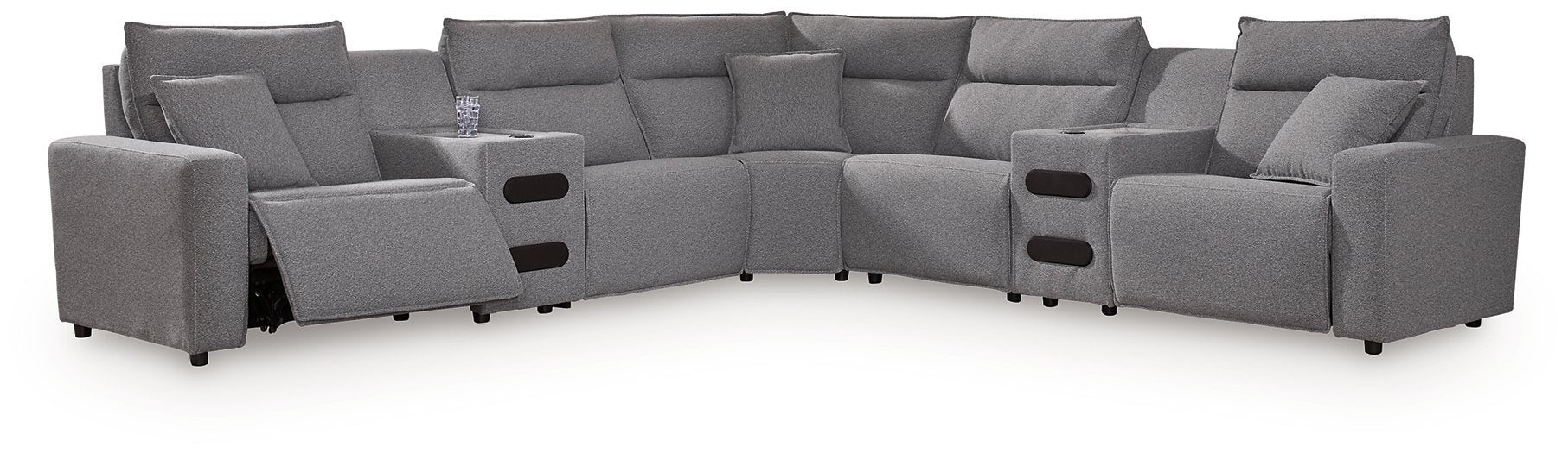 Modmax II Power Reclining Sectional with Audio Consoles - Peak Furniture (CO) 