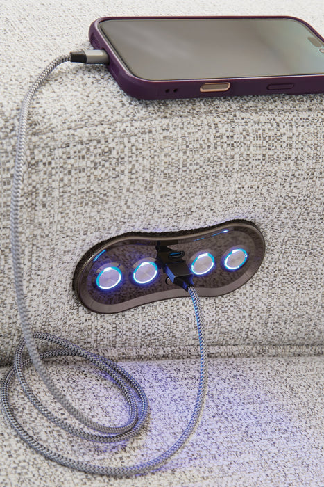 Modmax II Power Reclining Sectional with Audio Consoles - Peak Furniture (CO) 