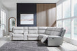 Social Pointe Reclining Sectional with Storage Consoles - Peak Furniture (CO) 