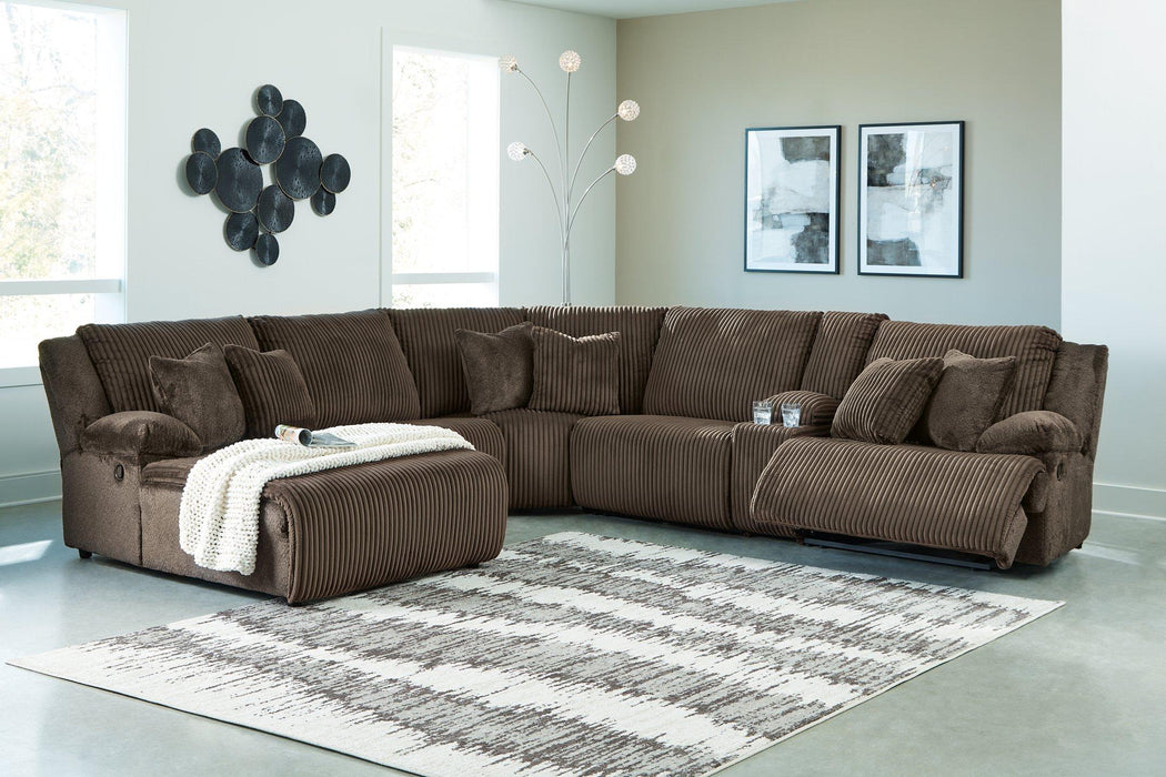 Top Tier Reclining Sectional with Chaise - Peak Furniture (CO) 