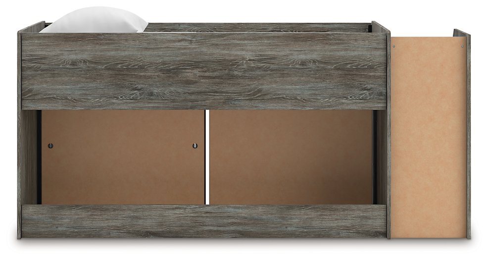 Frandern Loft Bed with Bookcase and Drawer Storage - Peak Furniture (CO) 