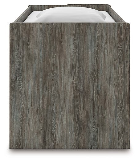 Frandern Loft Bed with Bookcase and Drawer Storage - Peak Furniture (CO) 