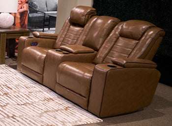 Gruaro Power Reclining Loveseat with Console - Peak Furniture (CO) 