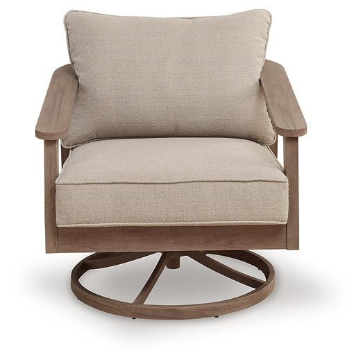 Harmony Headlands Outdoor Swivel Lounge with Cushion