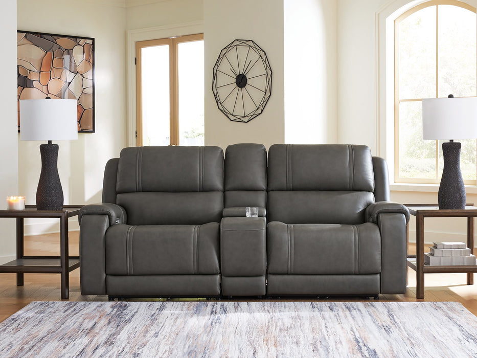 5Z - Pittson Power Reclining Sectional Loveseat with Console - Peak Furniture (CO) 