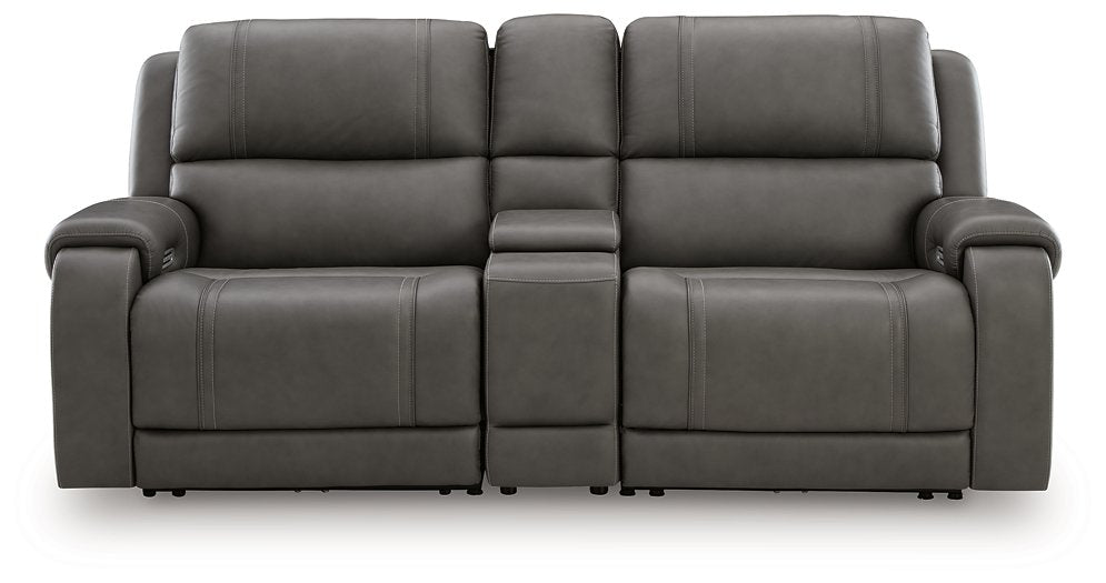 5Z - Pittson Power Reclining Sectional Loveseat with Console - Peak Furniture (CO) 