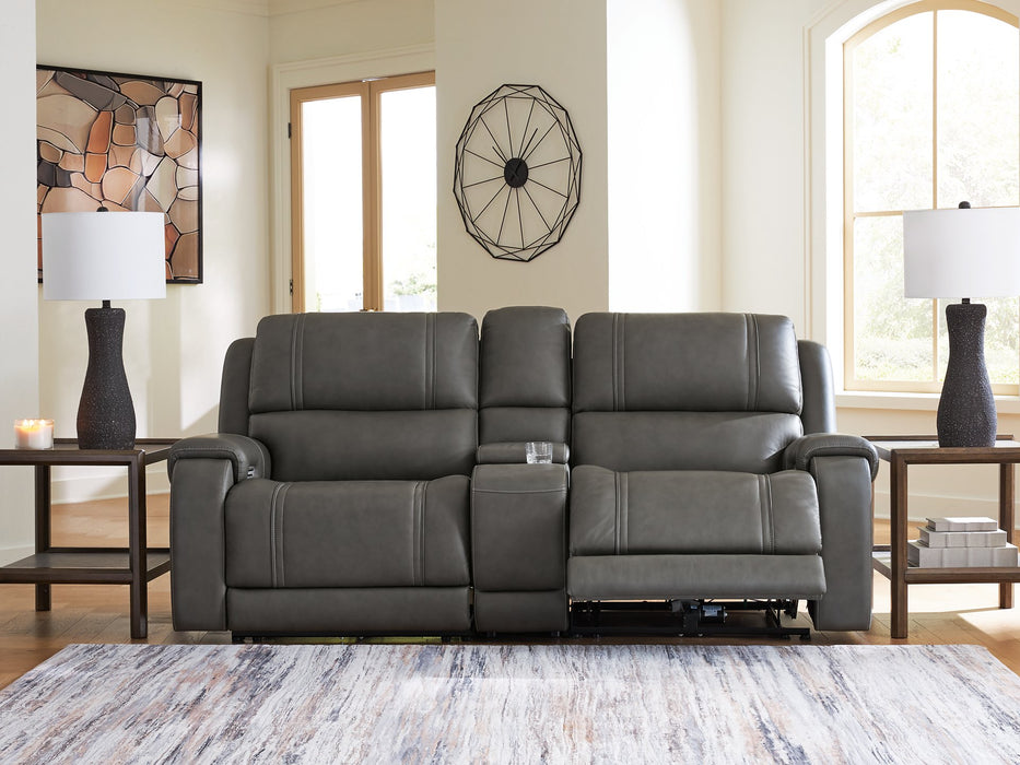 5Z - Pittson Power Reclining Sectional Loveseat with Console - Peak Furniture (CO) 
