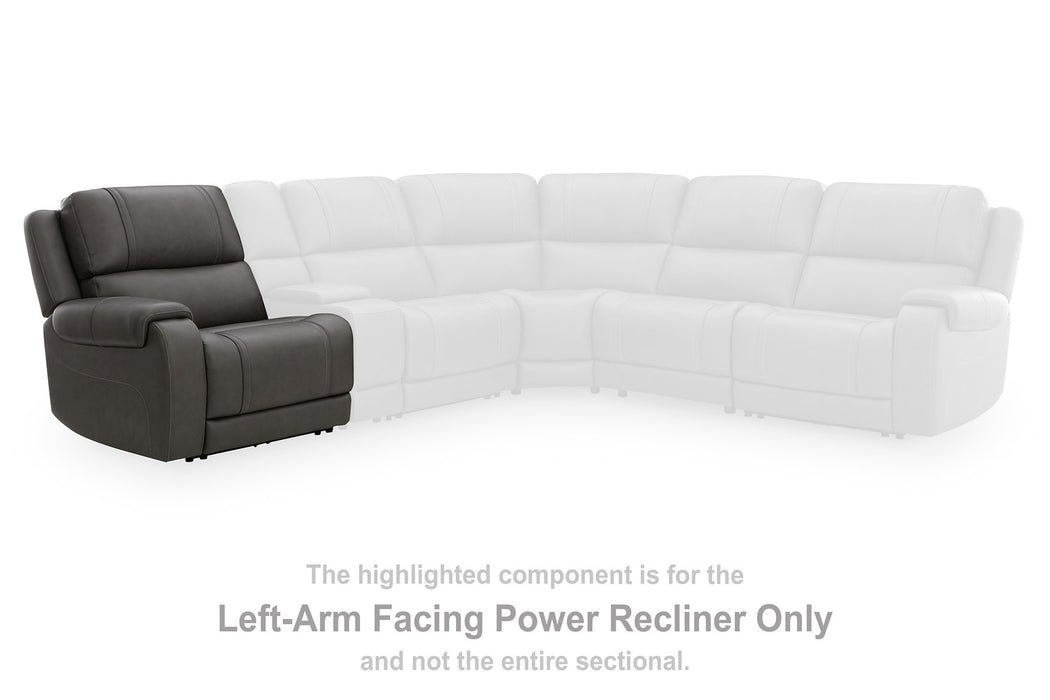 5Z - Pittson Power Reclining Sectional Loveseat with Console - Peak Furniture (CO) 