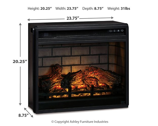 Entertainment Accessories Electric Infrared Fireplace Insert - Peak Furniture (CO) 